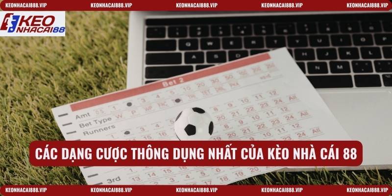Các dạng cược thông dụng nhất của kèo nhà cái 88
