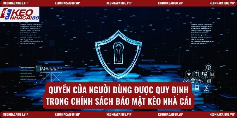 Quyền của người dùng được quy định trong chính sách bảo mật kèo nhà cái